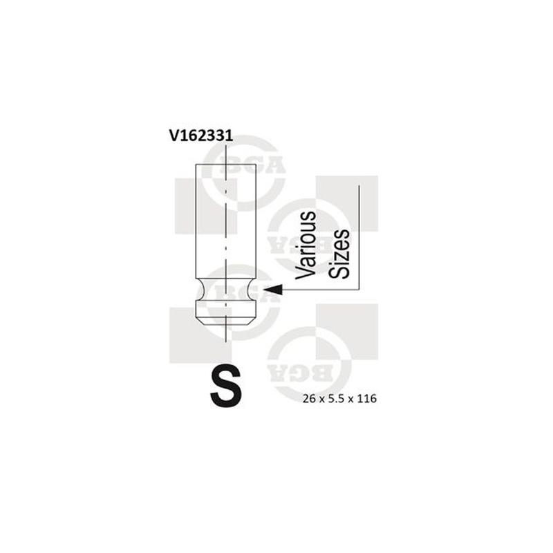 BGA Exhaust Valve V162331