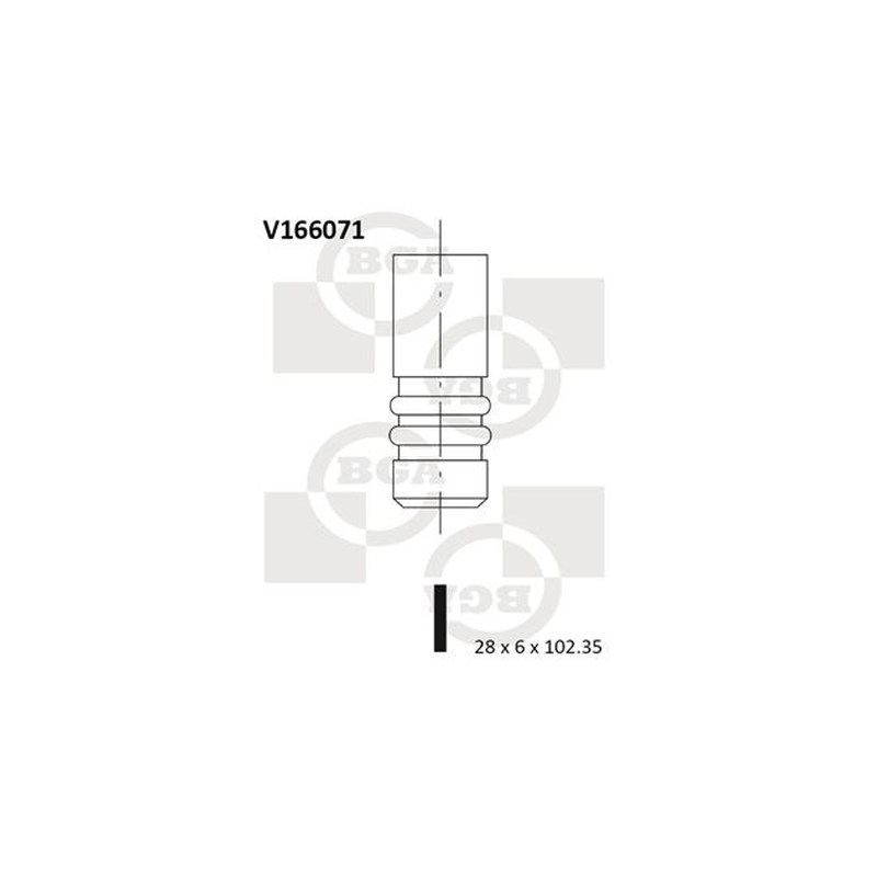 BGA Exhaust Valve V166071
