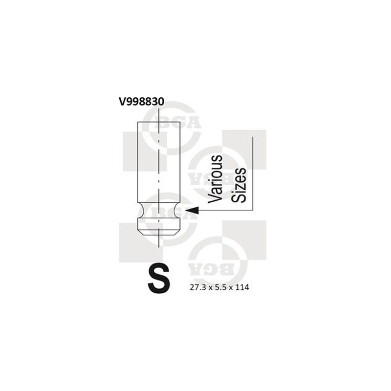 BGA Exhaust Valve V998830