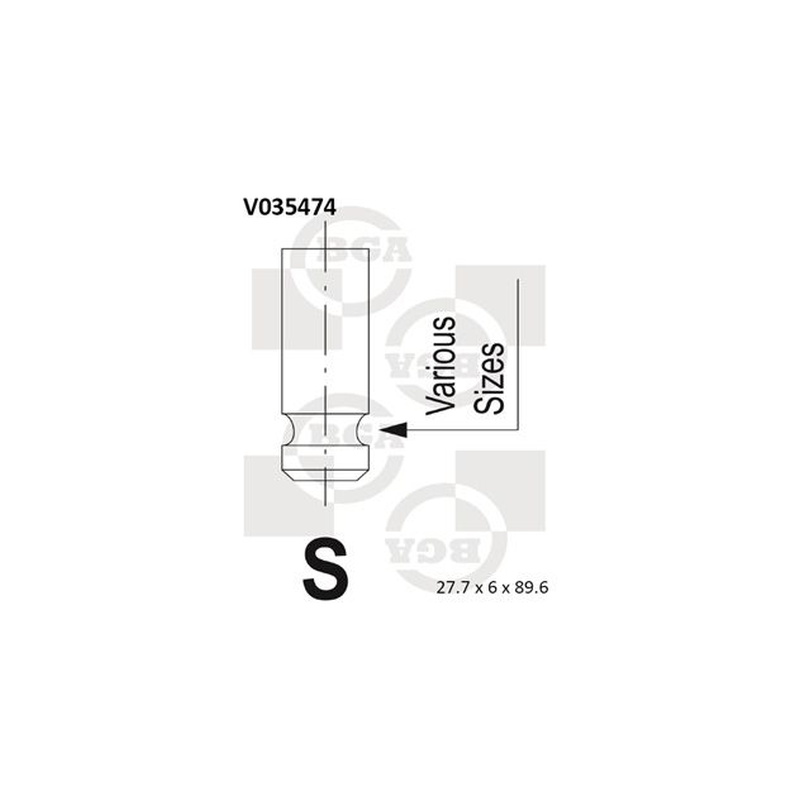 BGA Intake Valve Inlet V035474