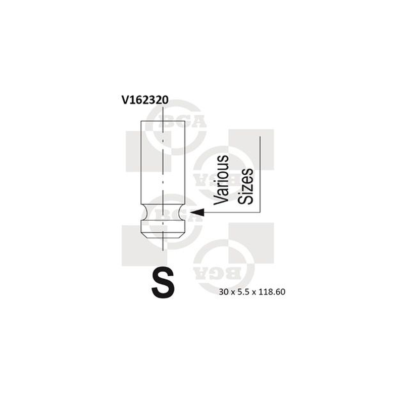 BGA Intake Valve Inlet V162320