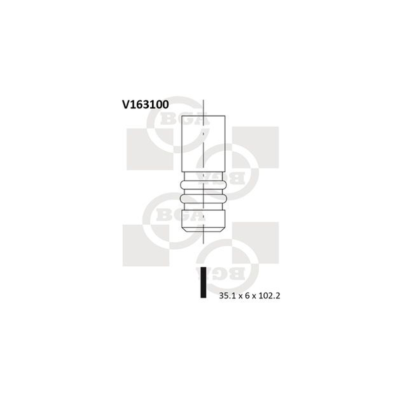 BGA Intake Valve Inlet V163100