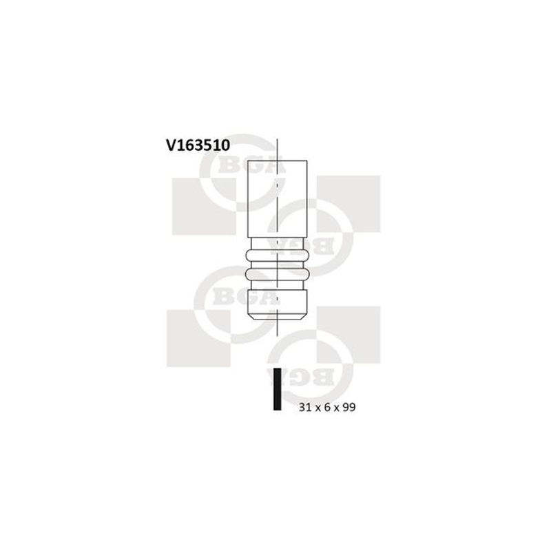 BGA Intake Valve Inlet V163510