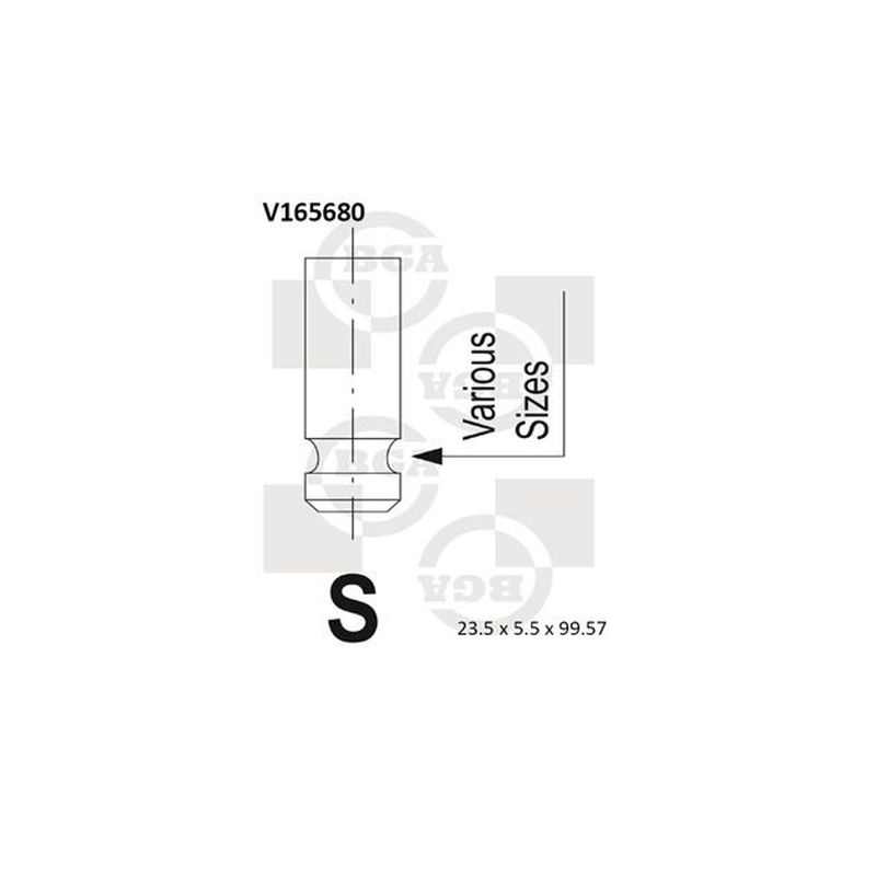 BGA Intake Valve Inlet V165680