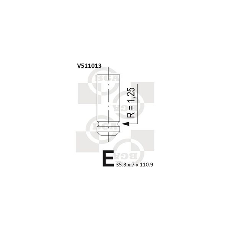 BGA Intake Valve Inlet V511013