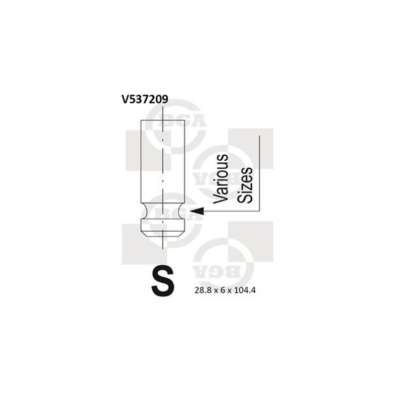 BGA Intake Valve Inlet V537209