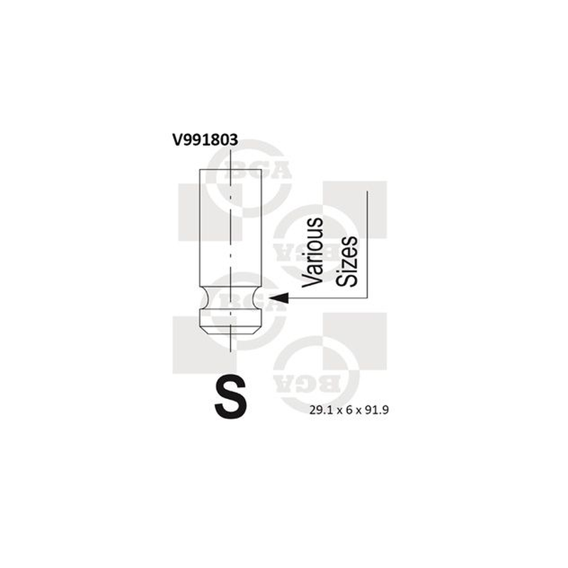 BGA Intake Valve Inlet V991803