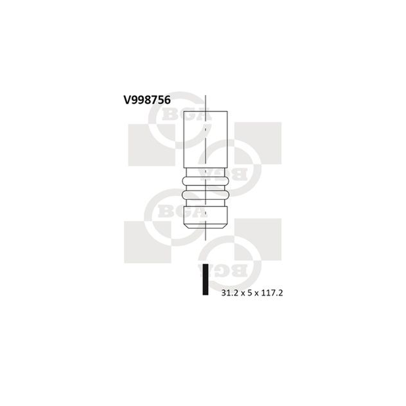 BGA Intake Valve Inlet V998756