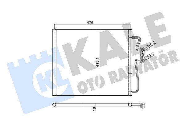 NRF Air Conditioning Condenser 350535