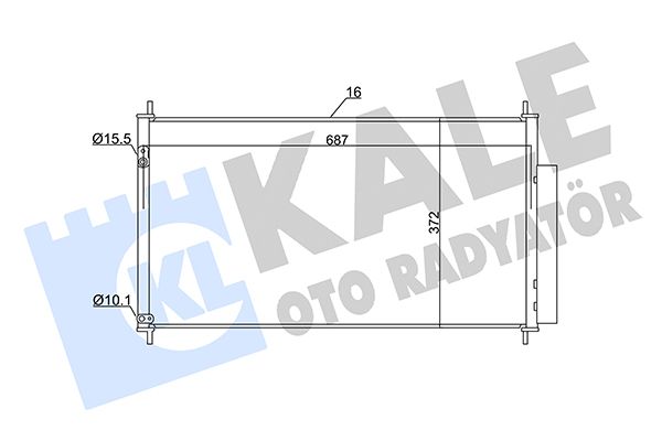 NRF Air Conditioning Condenser 350605