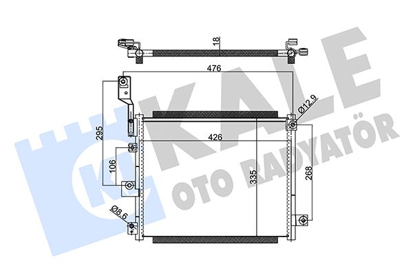 NRF Air Conditioning Condenser 350615