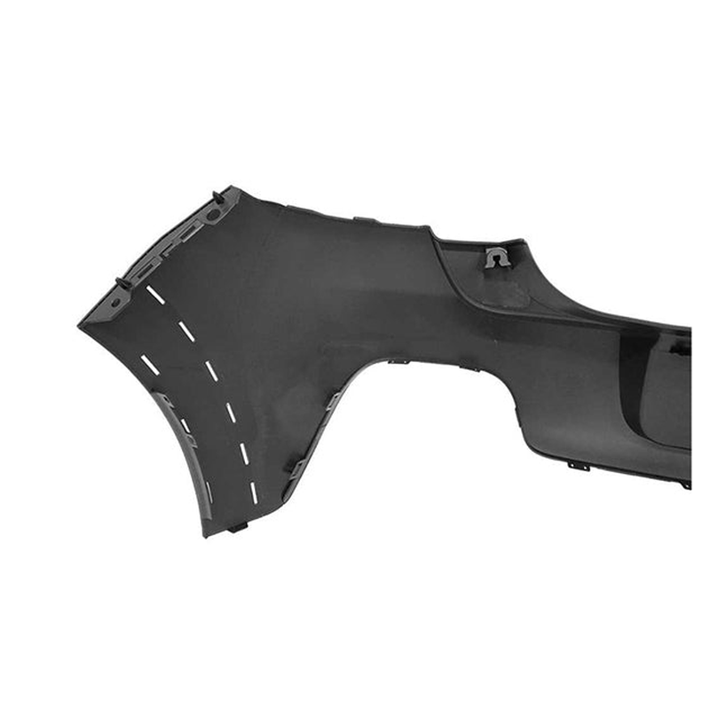 C3 16-23 Rear Bumper Primed With Holes Extensions, With Moulding Holes Wit