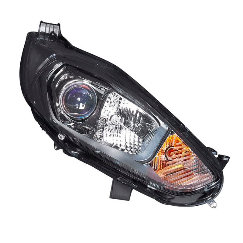 Fiesta 2008-2016 Headlight Silver Bezel Bulb Drl Daytime Running Light Right