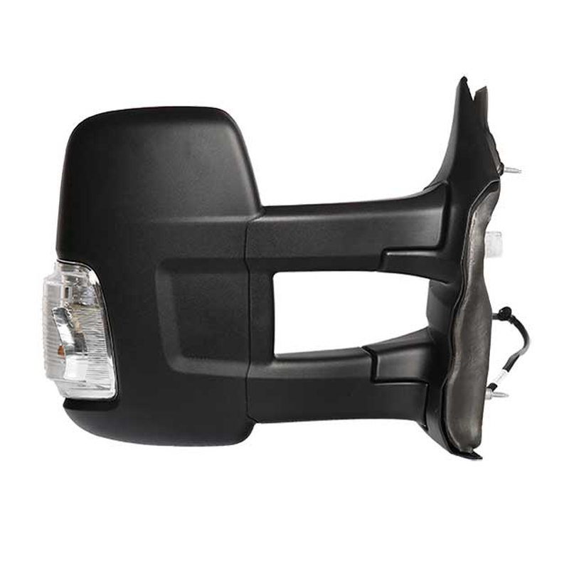 Ford Transit 2013-2023 Os Mirror Manual Inc Indicator Glass & Cover Long Arm