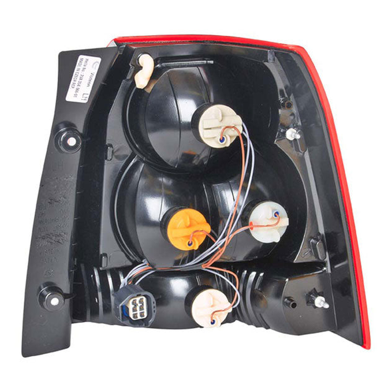 Freelander 2006-2014 Rear Left Light Black Bezel Lenses Red Upper/Clear Lwr