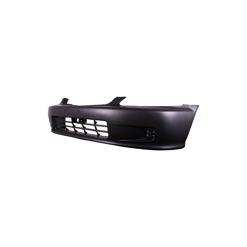 Honda Civic 1995-2001 Front Bumper Primed Black 3 & 4Door No Fog Lamp Holes