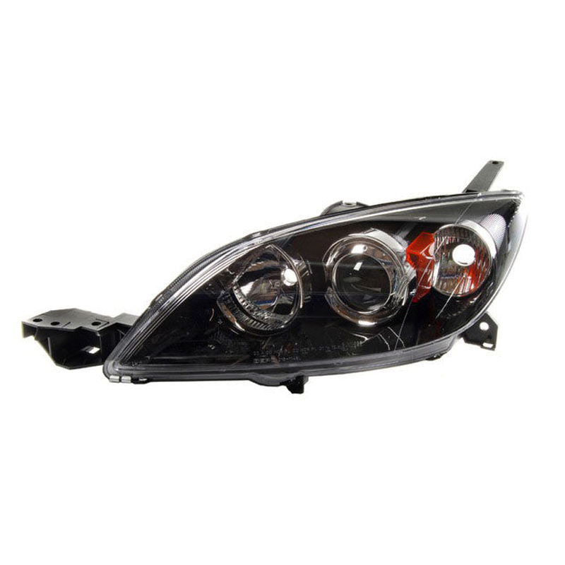 Mazda Mazda3 2004-2009 Headlight Hatch Not Saloon Black Bezel Left
