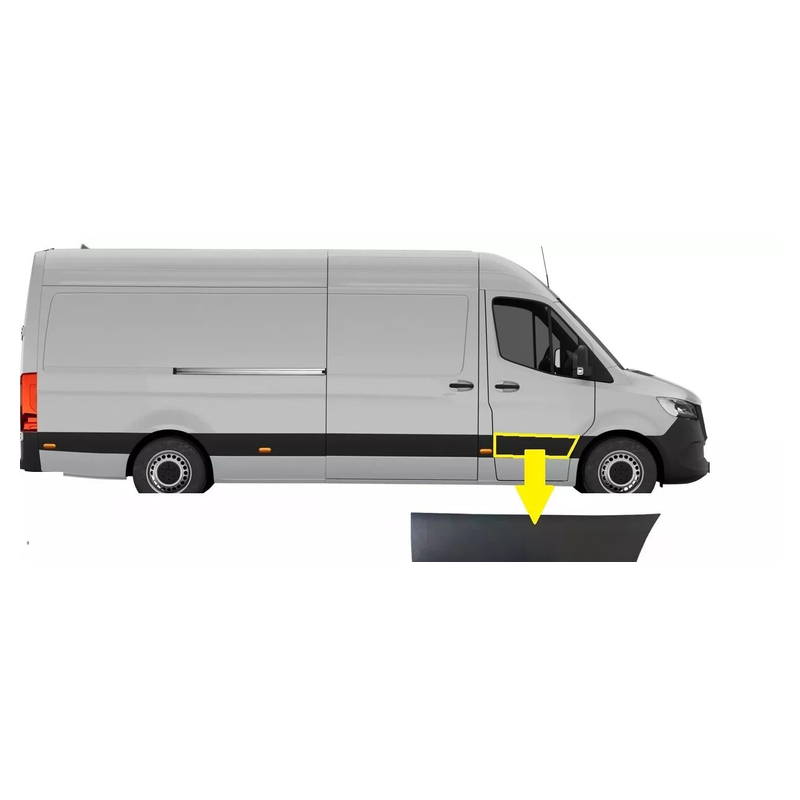 Mercedes Sprinter Peugeot Partner 2009-2023 Front Door Moulding Right