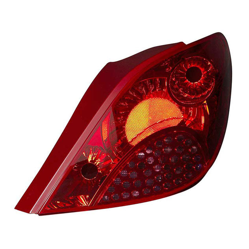 Peugeot 207 2006-2012 Rear Light Hatch Not Led Type Without Bulb Holder Right