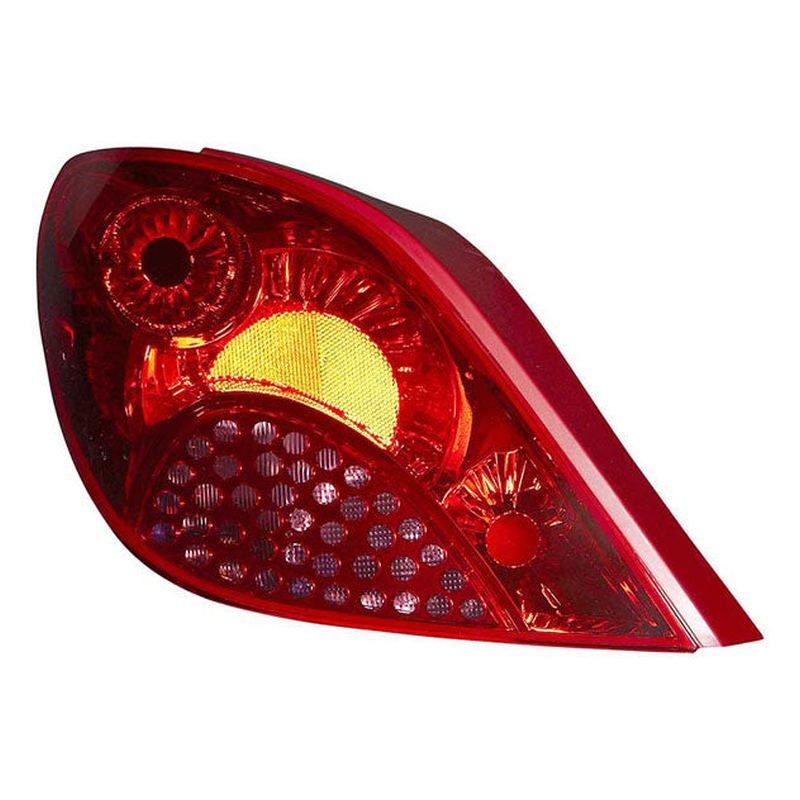 Peugeot 207 2006-2012 Rear Light Left Hatch Not Led Type W/O Bulb Holder