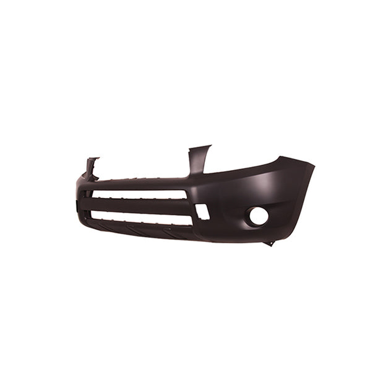 Toyota 2006-2010 Front Bumper Primed & Round Fog Lamp Holes No Arch Trim Holes