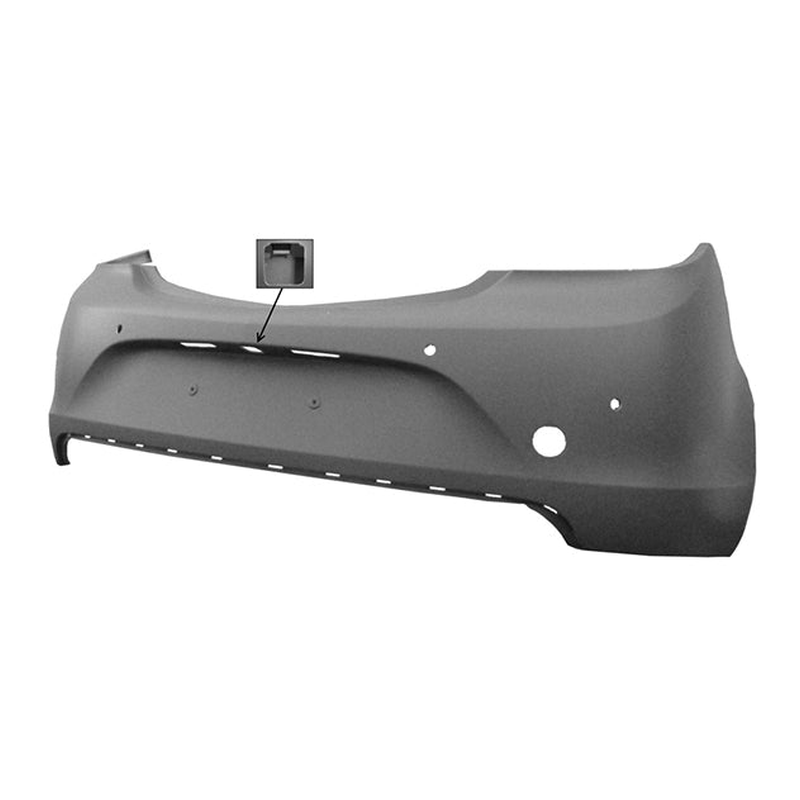 Vauxhall Insignia 2008-2013 Rear Bumper Primed & 4 Pdc Holes & Camera Hole