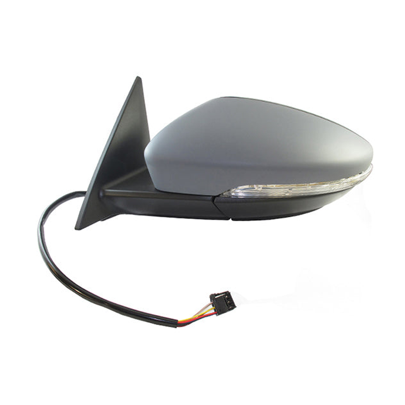 VW Beetle 2011-16 Ns Mirror Electric Heated Power Fold Inc Glass & Primed Cover
