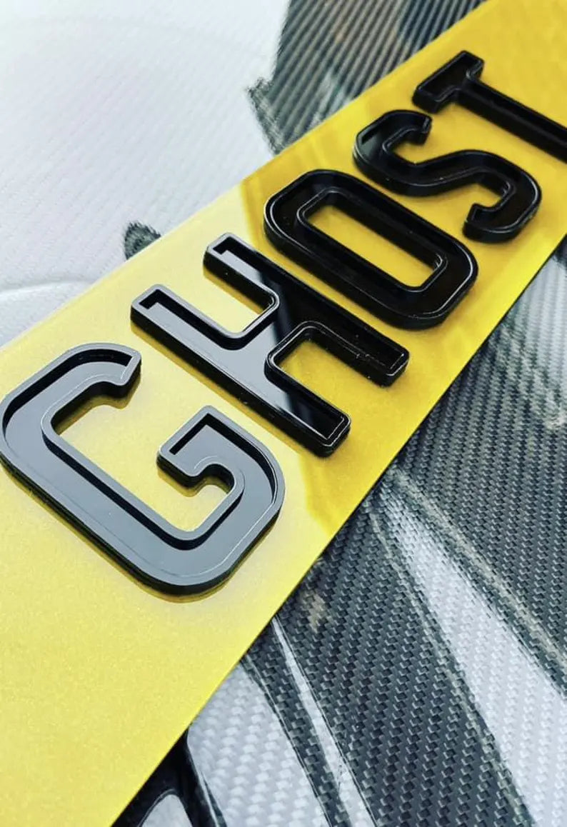 Fully Legal 4D Ghost Number Plates - Premium Custom Plates