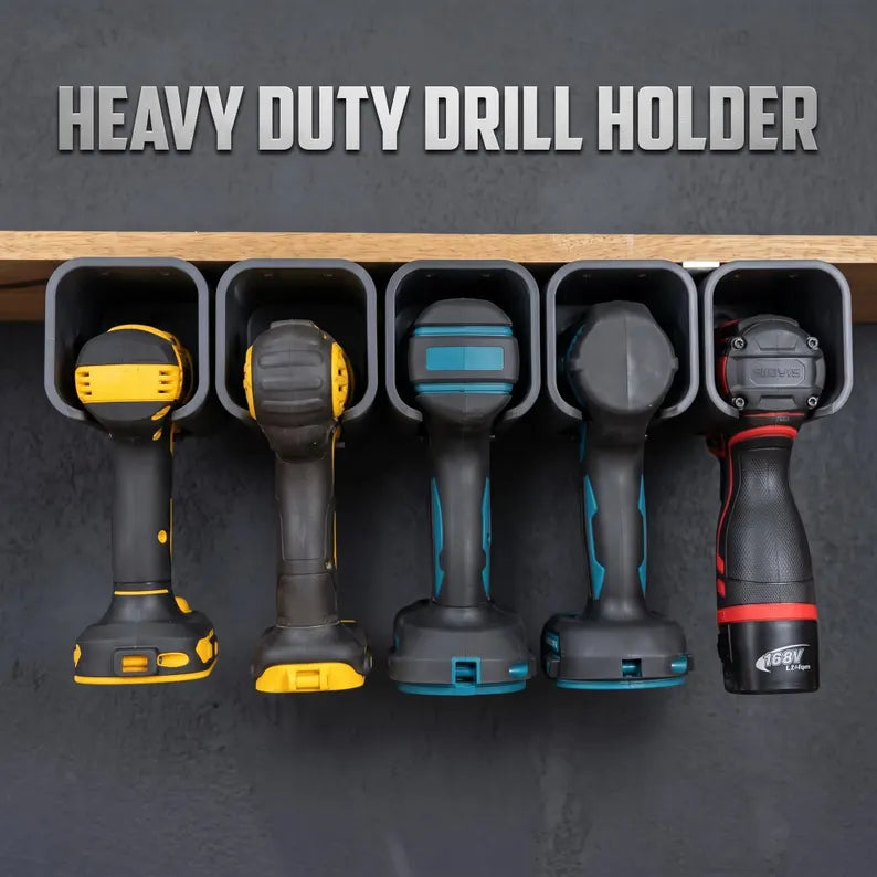 Required Automotive Universal Power Drill Holders for Van & Workshop Storage – Compatible with DeWalt, Makita, Milwaukee & More