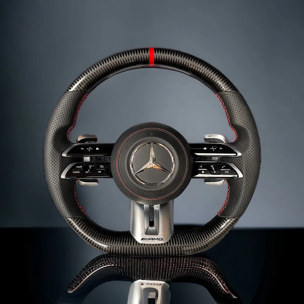 Mercedes Benz E Class Custom Carbon Fibre Steering Wheel