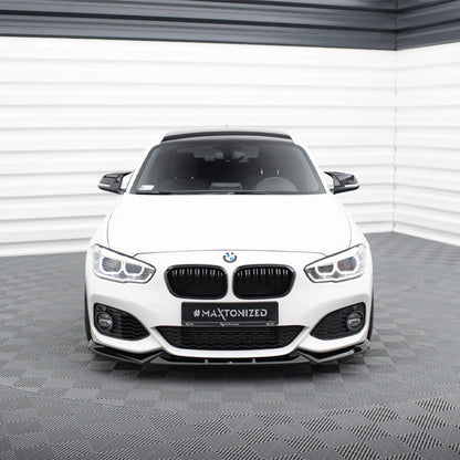 Maxton Design BMW F20 & F21 1 Series LCI V5 Front Splitter In Gloss Black